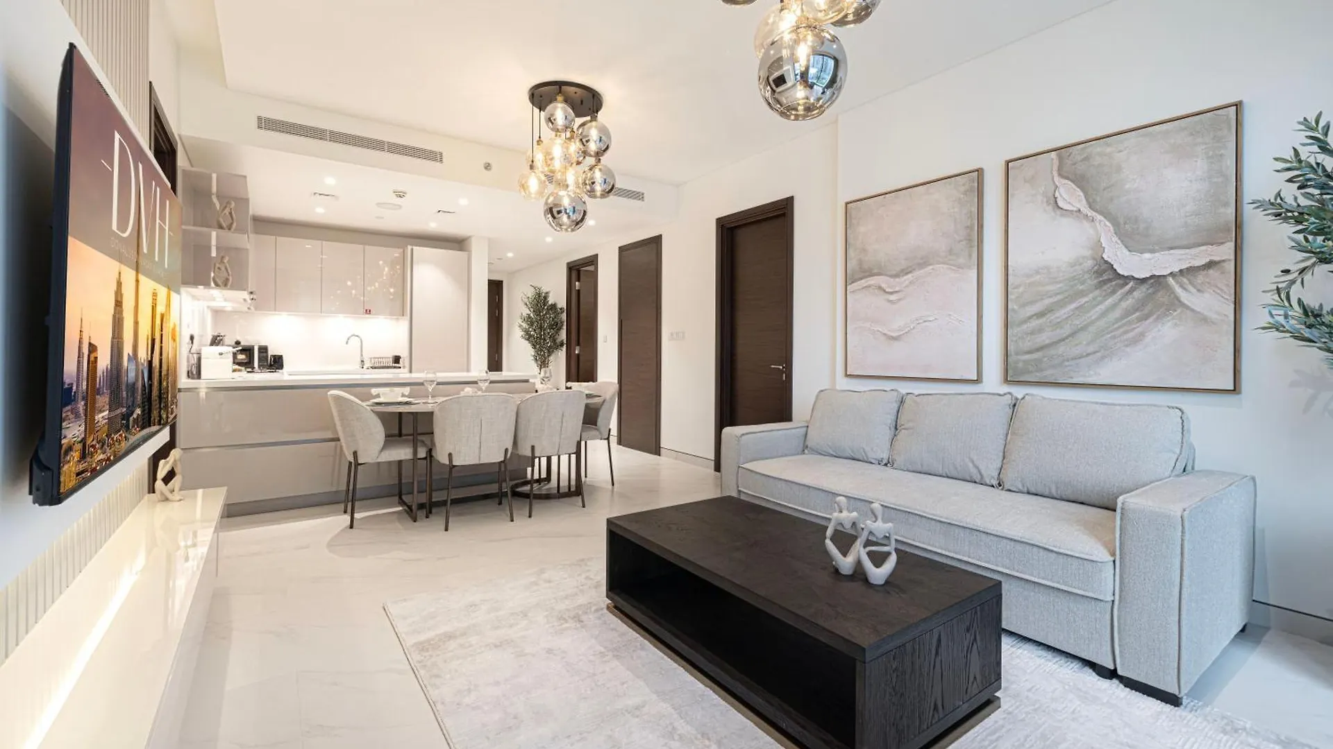 Apartment Chic 2Br Creek Vista, Near Downtown, Burj Khalifa And Dubai Mall