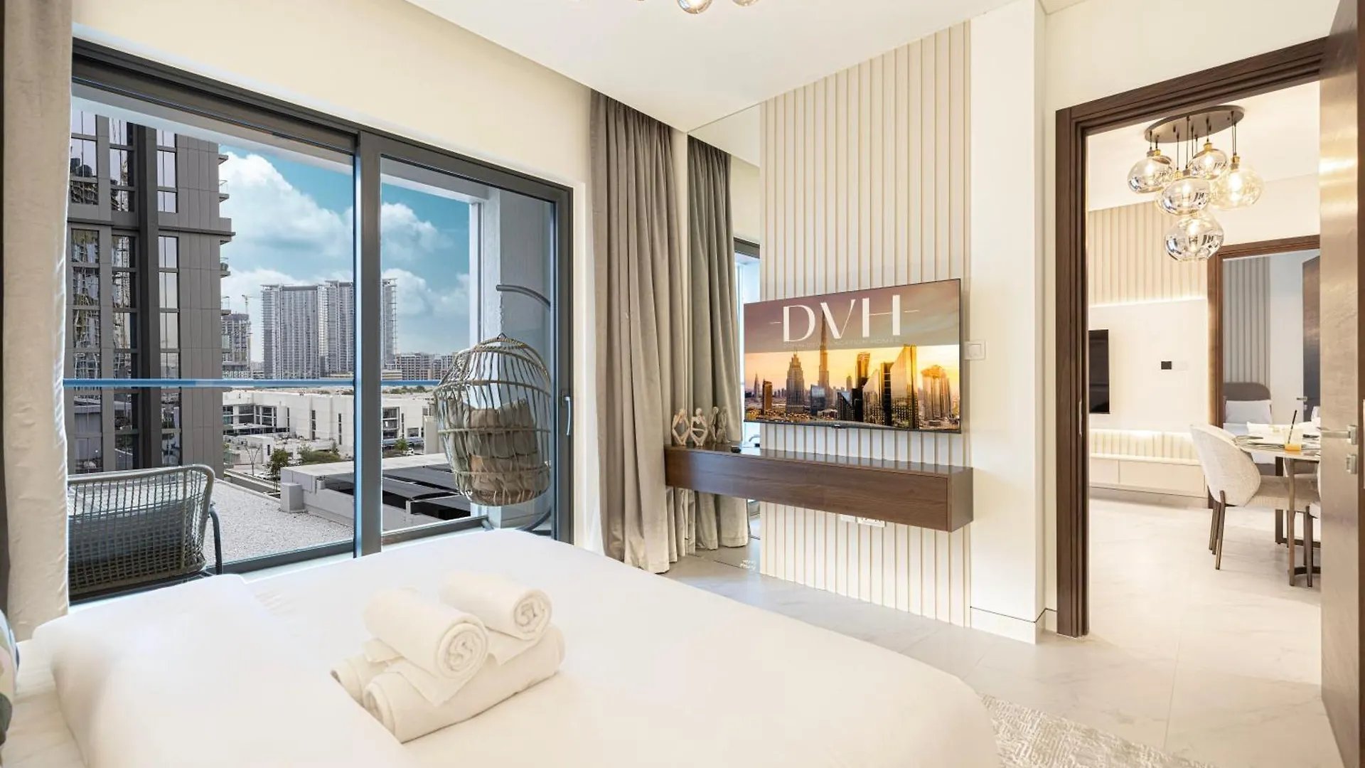 Apartment Chic 2Br Creek Vista, Near Downtown, Burj Khalifa And Dubai Mall